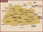 Lonely Planet Map of Bhutan