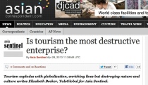 is tourism destructive headline