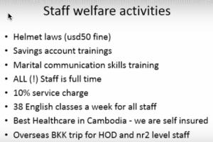 staff welfare achievements